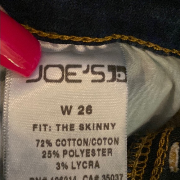 Joe’s The Skinny Blue Denim Jeans - Picture 4 of 4